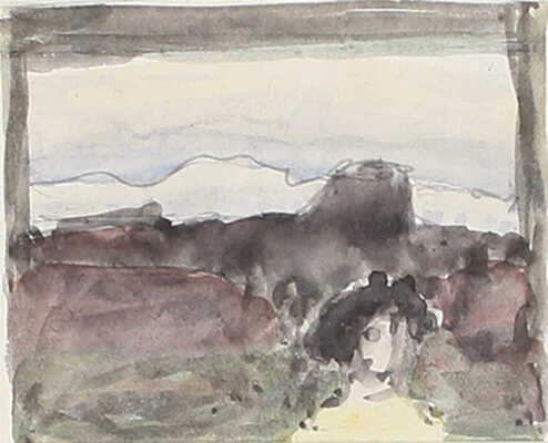 Замирайло Виктор Дмитриевич. Лот из двух эскизов, закрепленных на одном паспарту